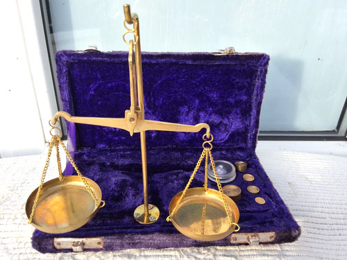 Vintage travel boxed brass - vintage,