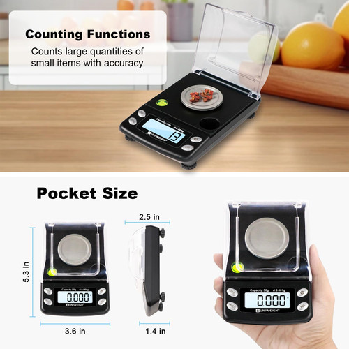 Digital milligram scale - milligram,